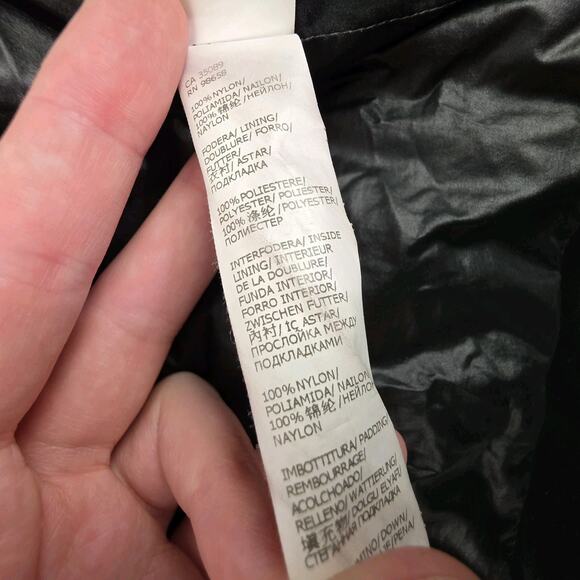 Paul & Shark Yachting Goose Down Puffer Jacket Size XL Mens Black Streetwear Y2K - Picture 9 of 11